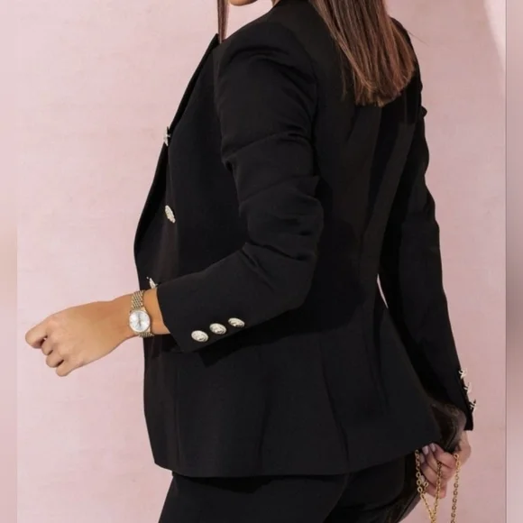 Women's Black Pants Set